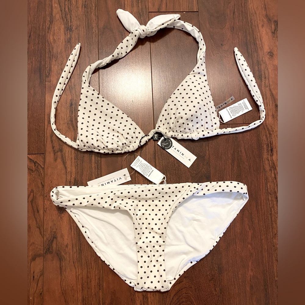 NEW Vitamin A polka dot bikini